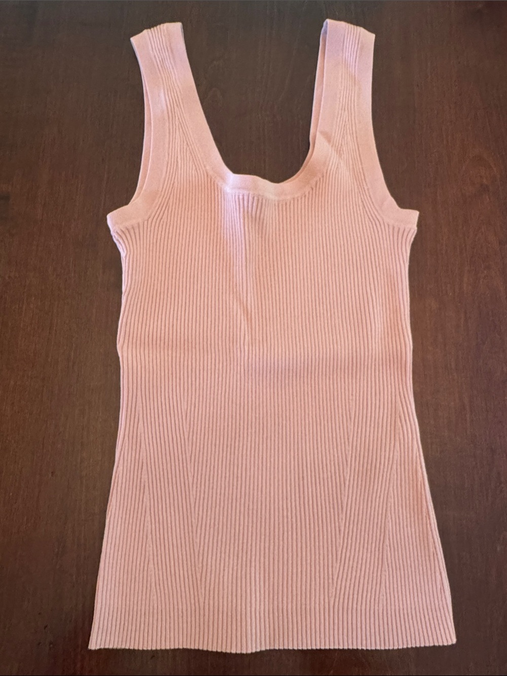 Zimmermann Dusty Rose Ribbed Tank Jumpsuit Top
Size OP